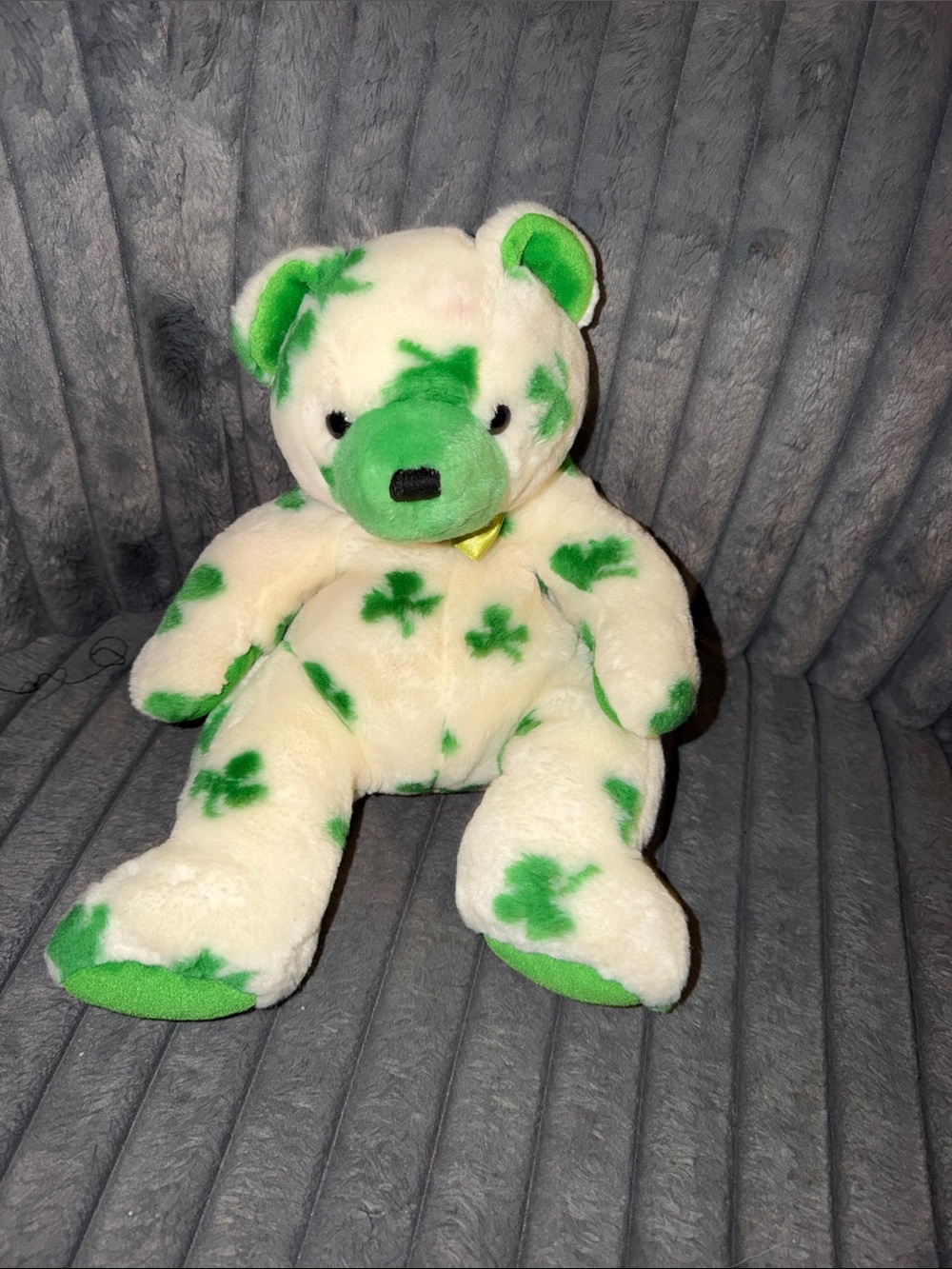 TY Beanie Babies large Green Shamrock Plush Bear - Brand:TY No hang tag